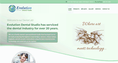 Desktop Screenshot of evolutiondentalstudio.org